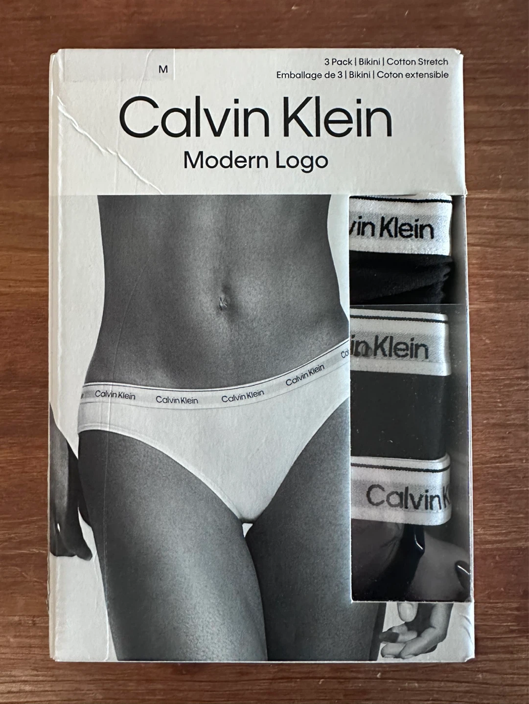 Calvin Klein Modern Logo Bikini 3 Pack - Size M