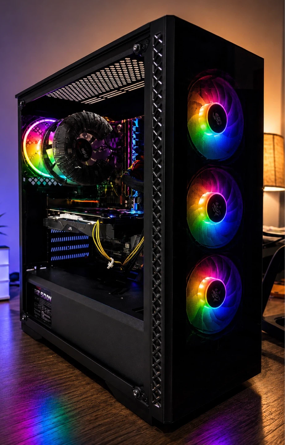Custom Gaming PC with RGB Fans