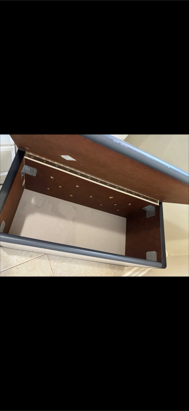Storage ottoman bench - photo 2