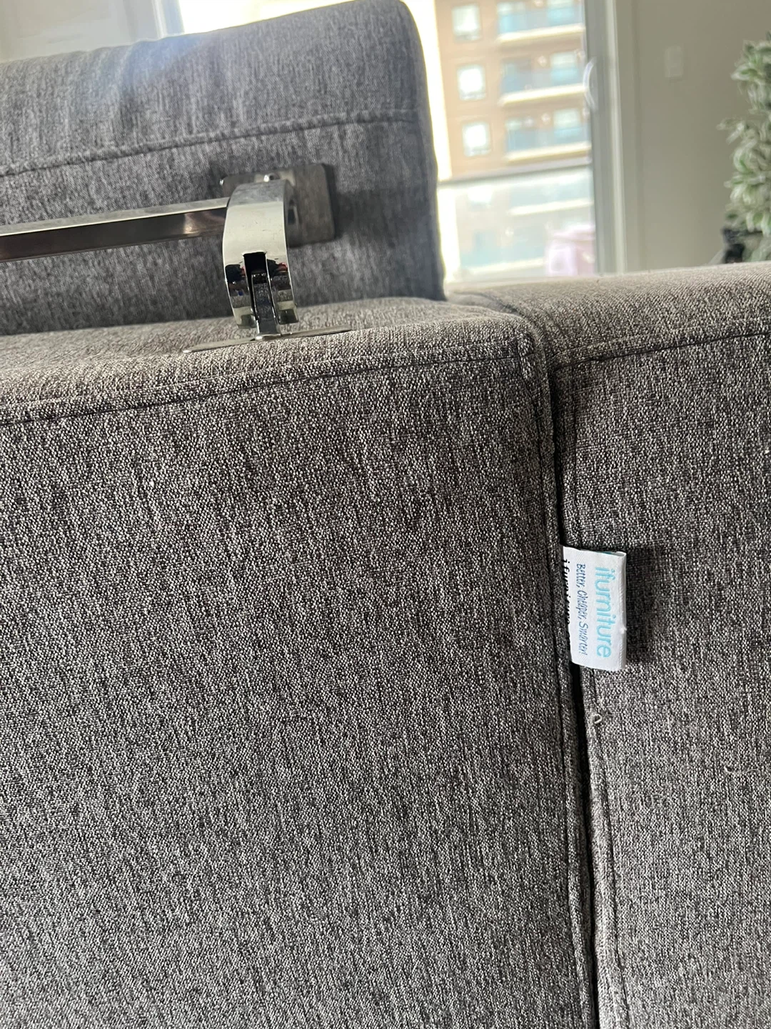 Grey Sectional Couch & living room furniture - photo 5