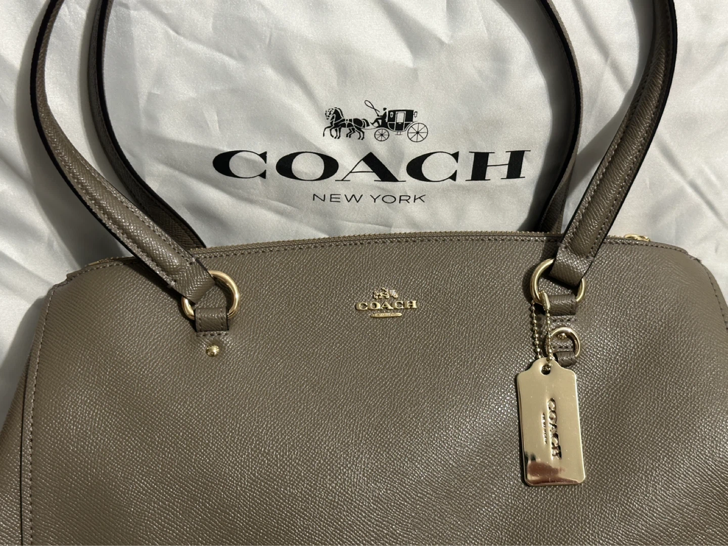 Coach Leather Tote Bag