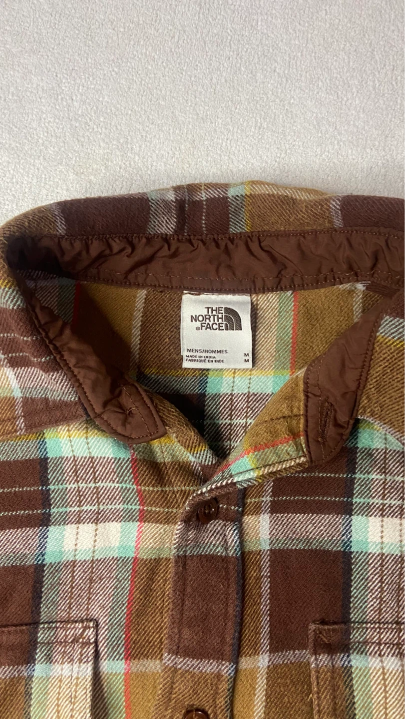 The North Face Plaid Flannel Shirt - Men's Medium - photo 3