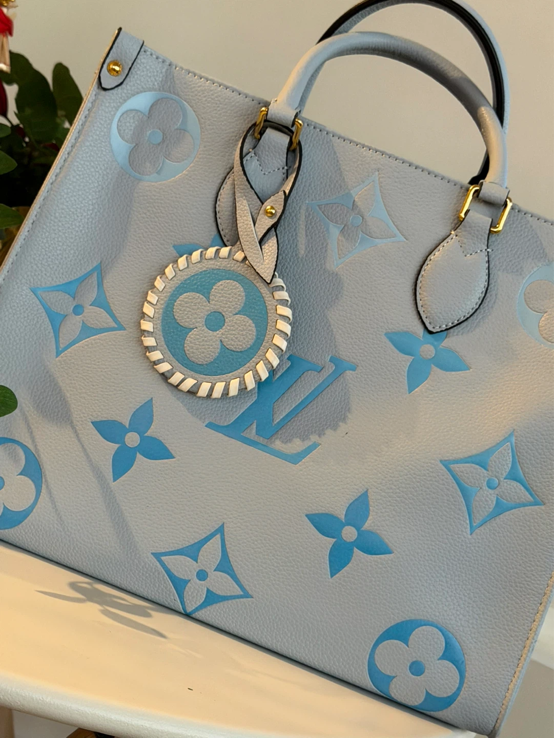 Women’s Monogram Tote Bag - Light Blue - photo 2