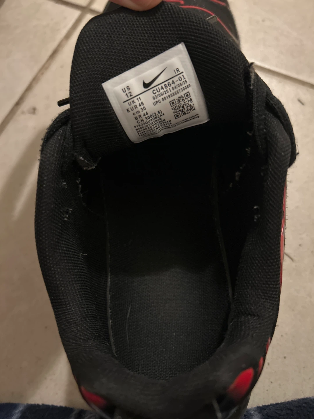 Nike Air Max Plus TN CU4864-071 Black Red Size 12 - photo 3