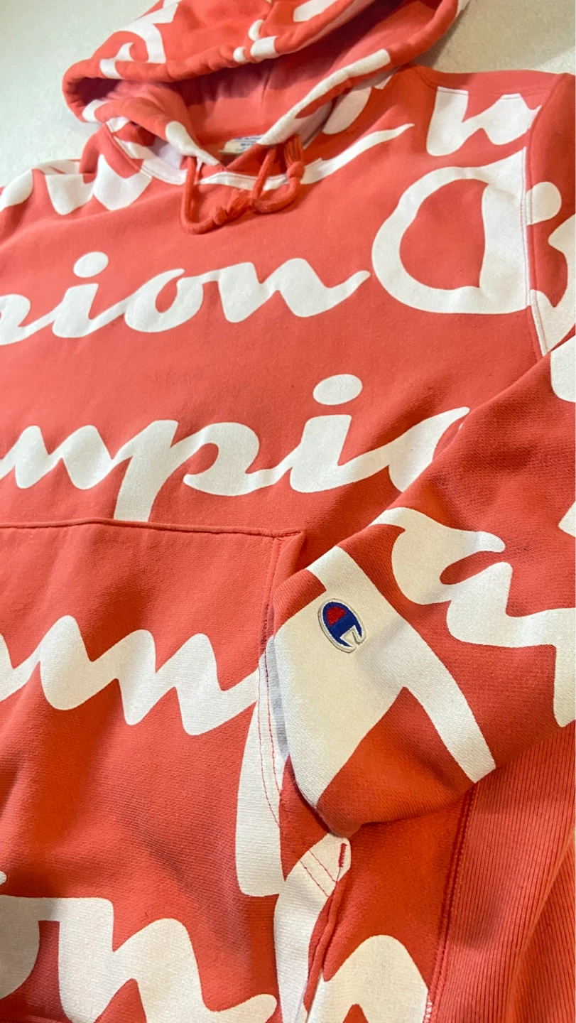 Champion Reverse Weave All Over Logo Hoodie - photo 3