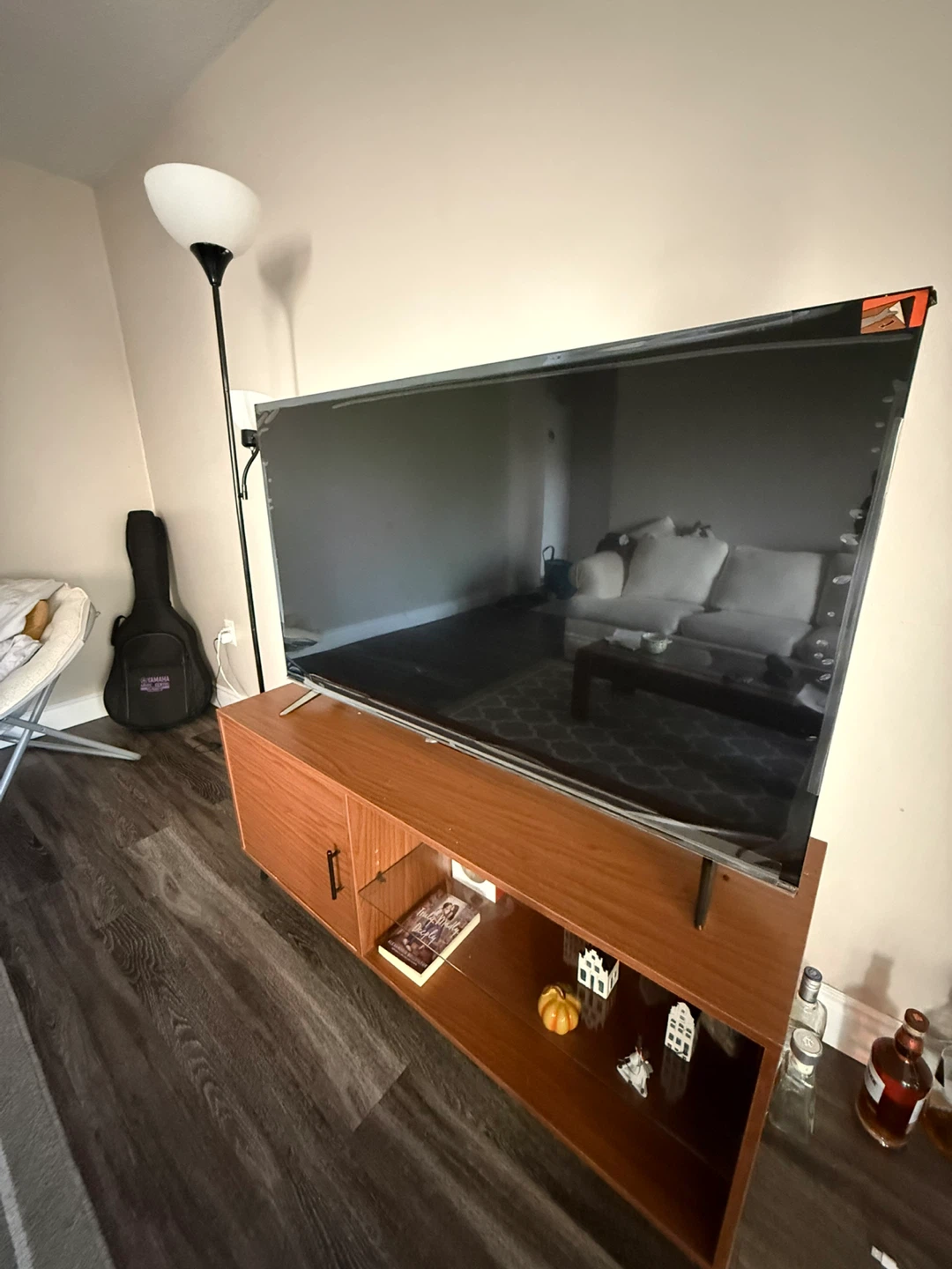 Brown TV Stand with Storage - photo 4