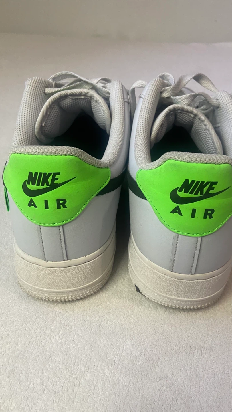 Nike Air Force 1 Low - White/Black/Green - photo 3