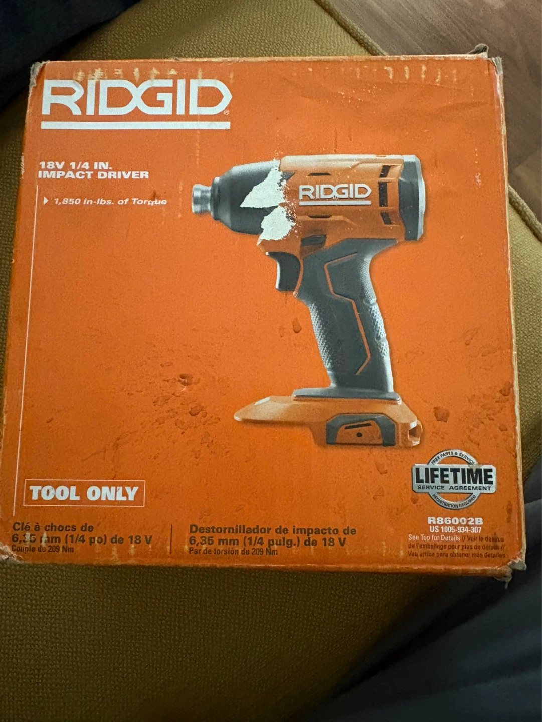 RIDGID 18V 1/4 IN. Impact Driver