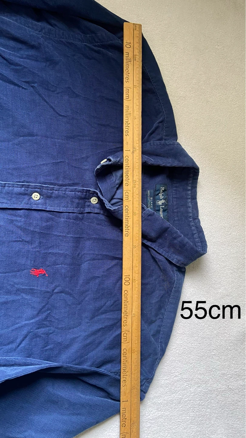 Ralph Lauren Corduroy Button-Up Shirt - Navy Blue - photo 4