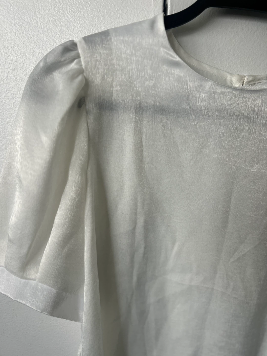 White Puff Sleeve Blouse - photo 2