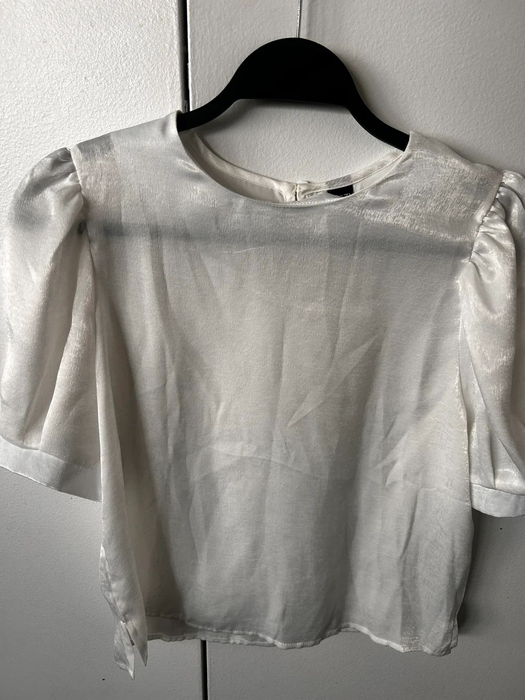 White Puff Sleeve Blouse