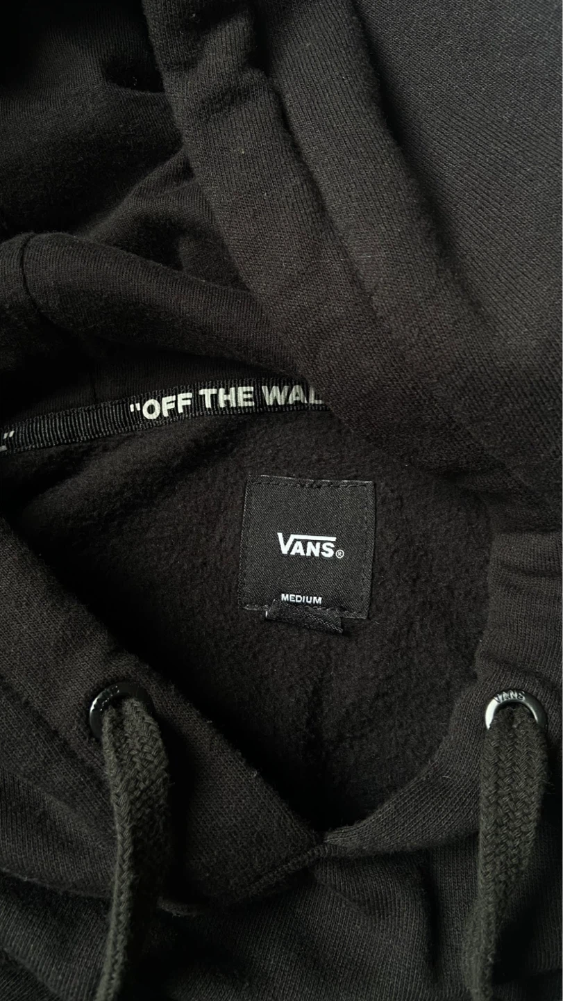 Vans Black Hoodie "Off The Wall" Graphic - Medium - photo 3