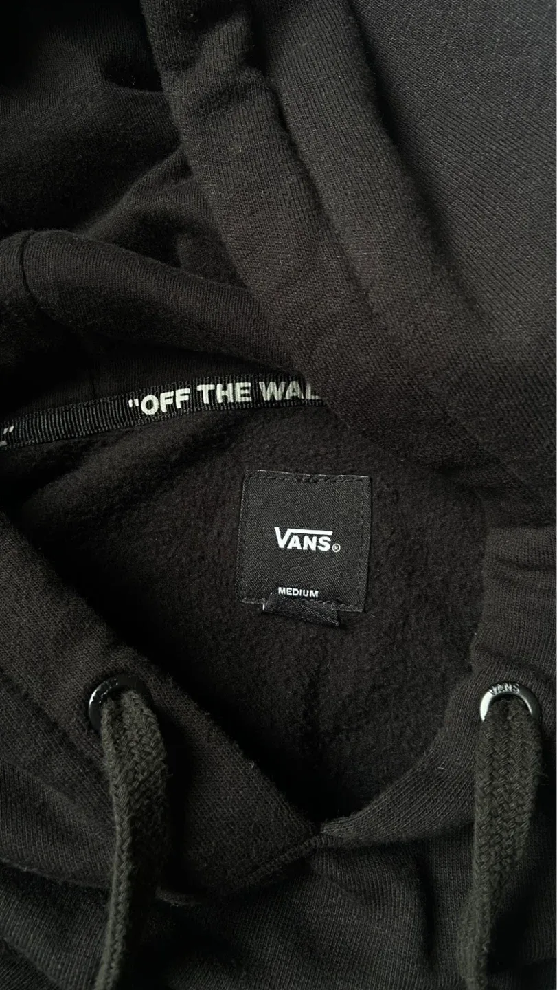 Vans Black Hoodie "Off The Wall" Graphic - Medium - photo 3