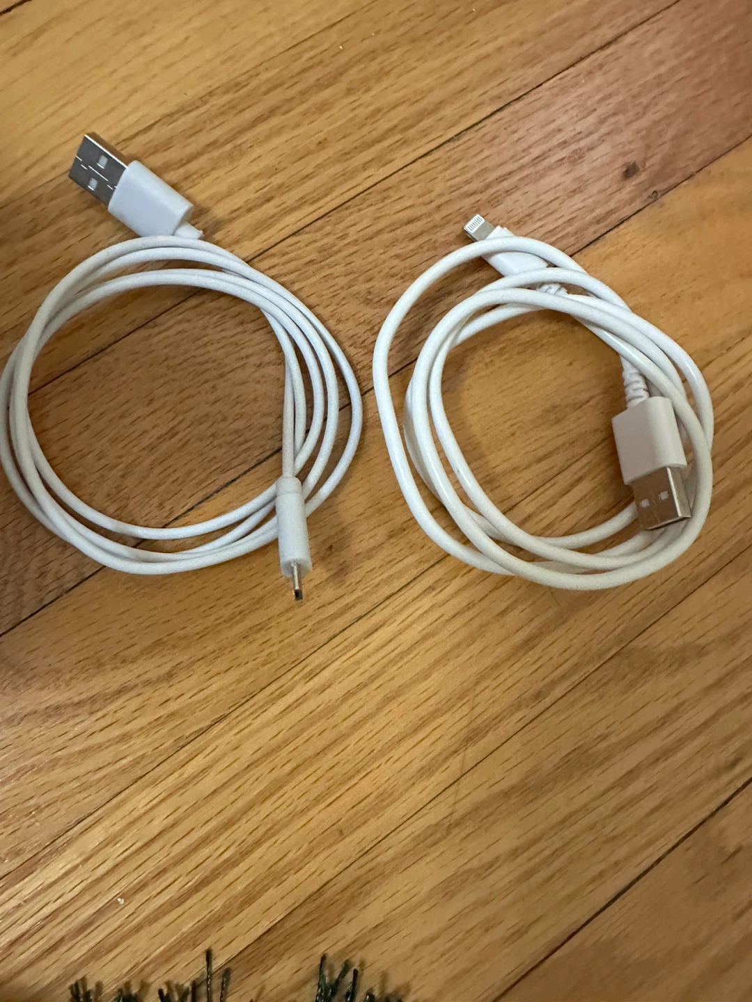 White USB Charging Cables