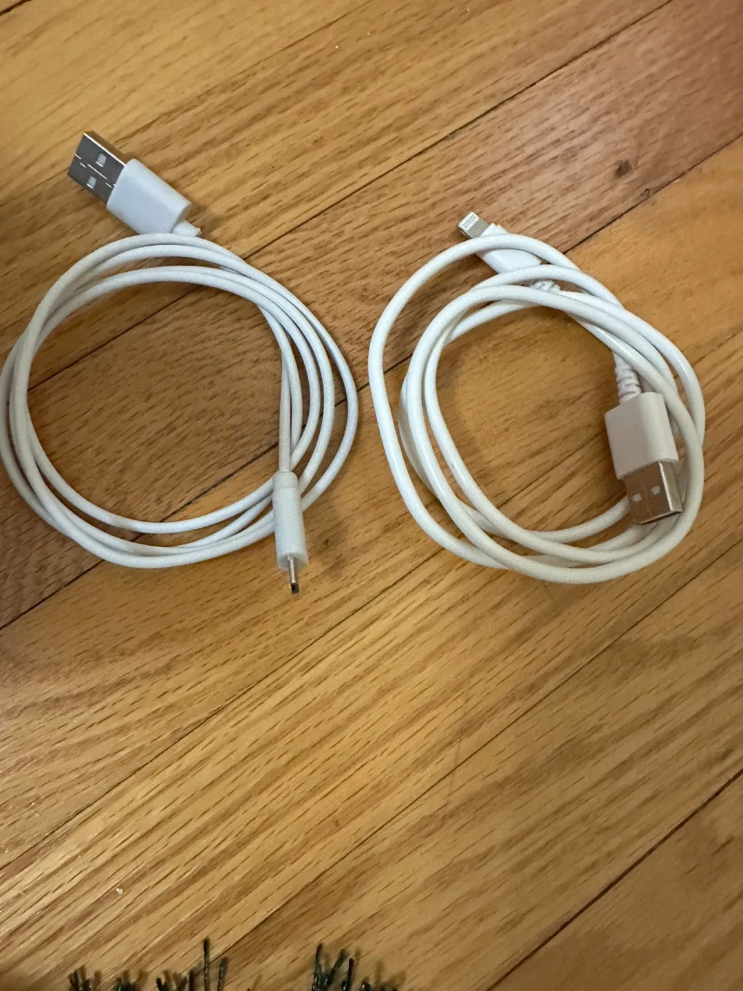 White USB Charging Cables