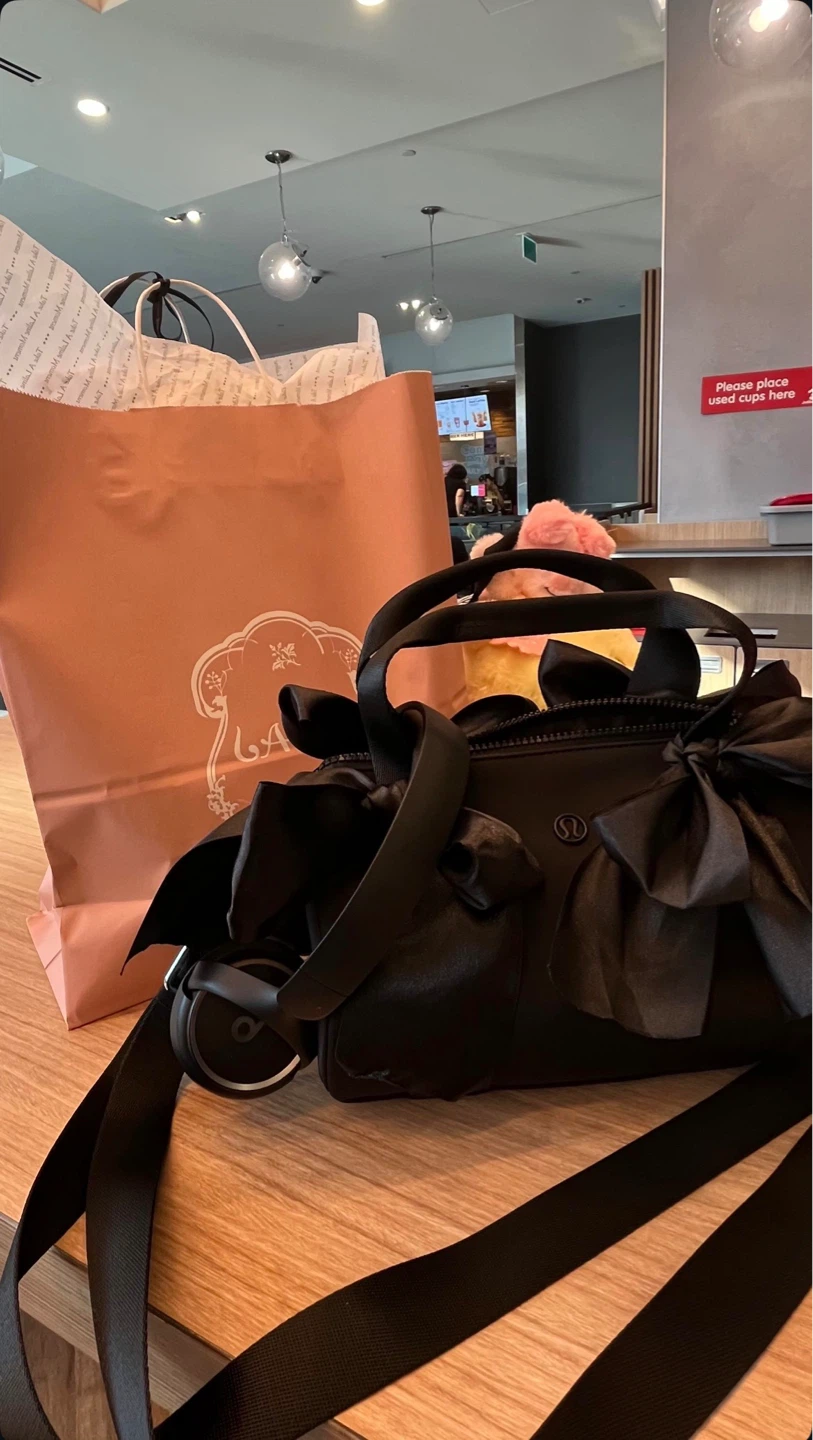 Lululemon Black Duffel Bag