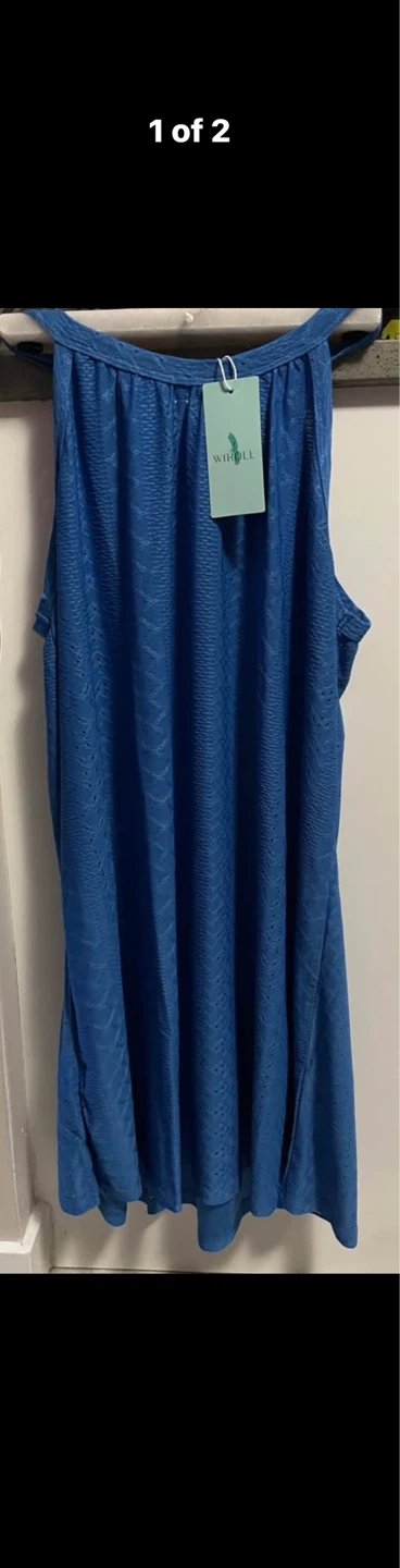 NEW Cute Blue Summer Cover-Up Dress ☀️ Size Large - photo 2
