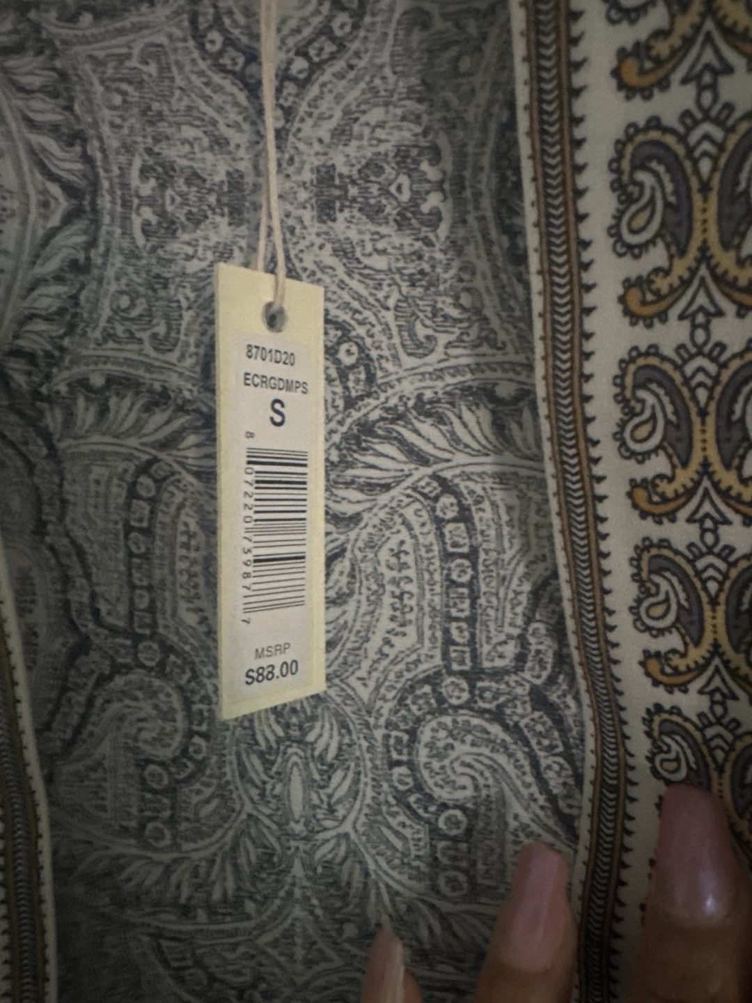 MAX STUDIO Paisley Kimono Cardigan - Size S - photo 2