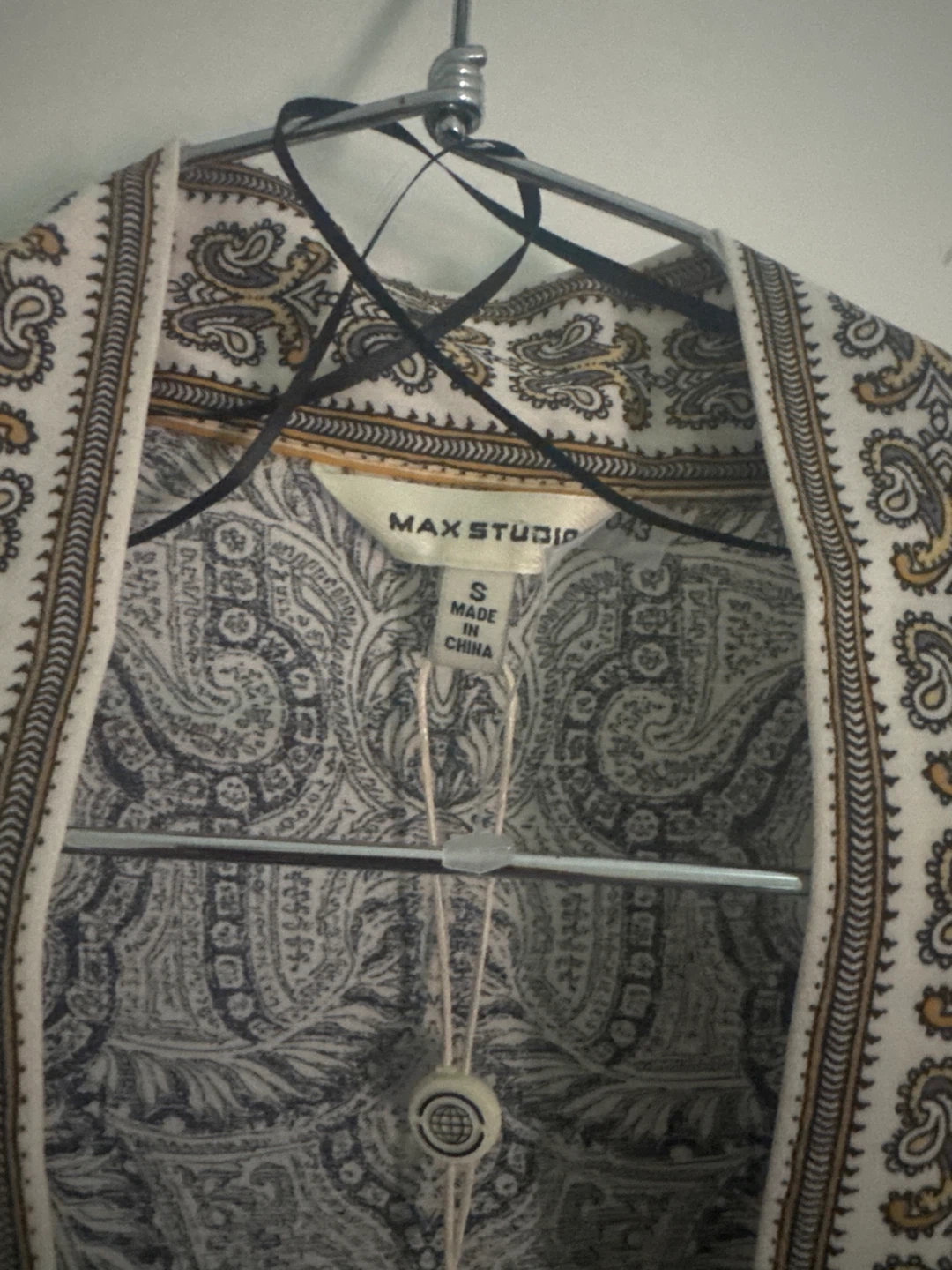 MAX STUDIO Paisley Kimono Cardigan - Size S - photo 3