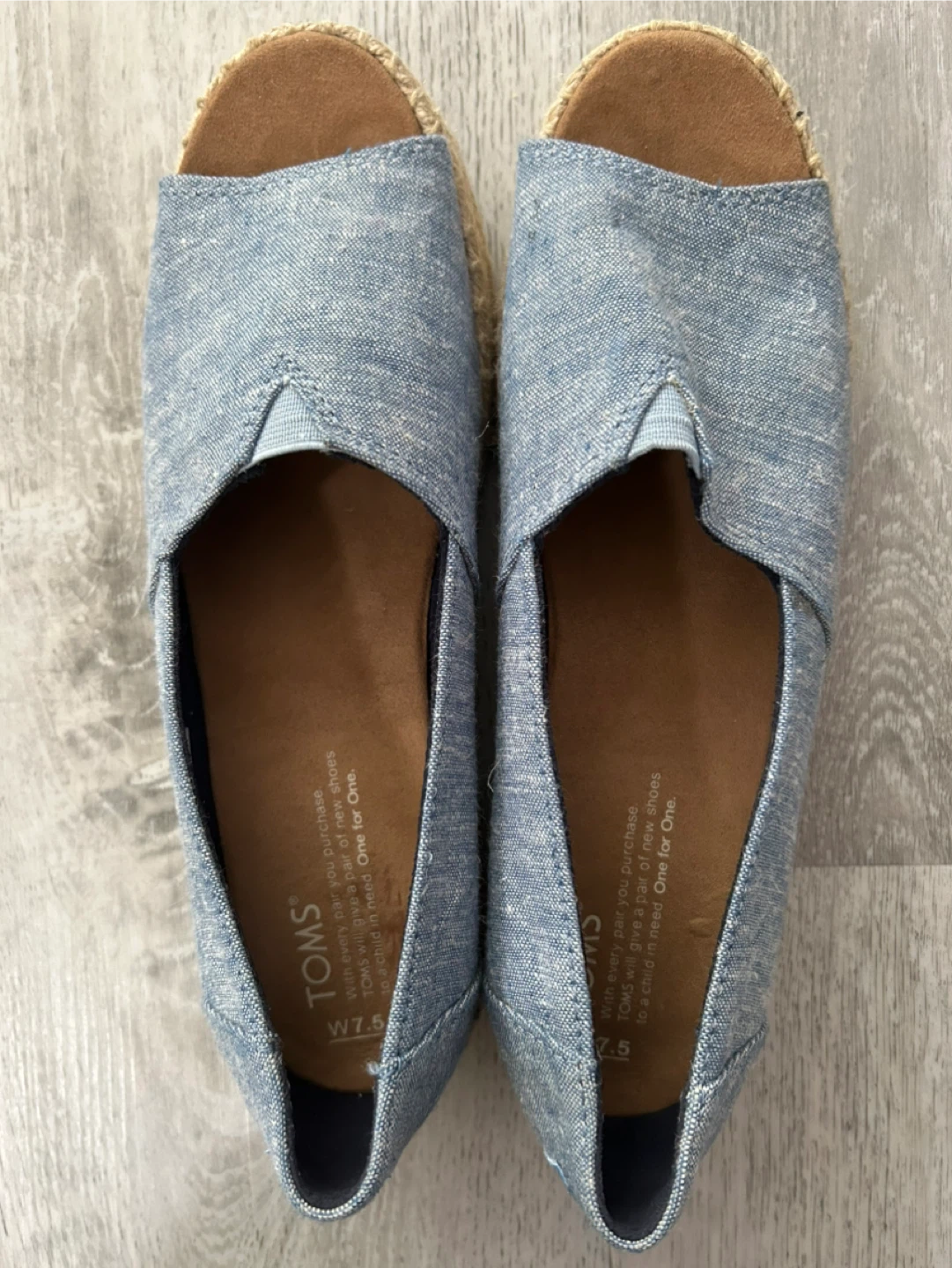 TOMS Women's Espadrille Flats Size 7.5