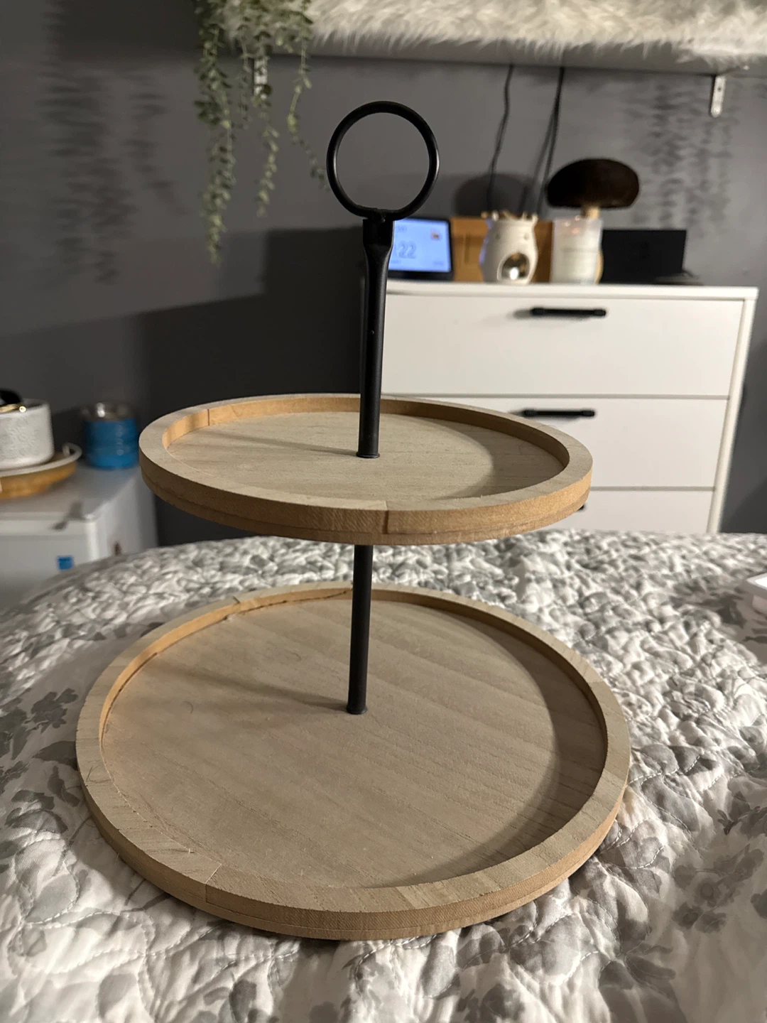 Two-Tier Wooden stand