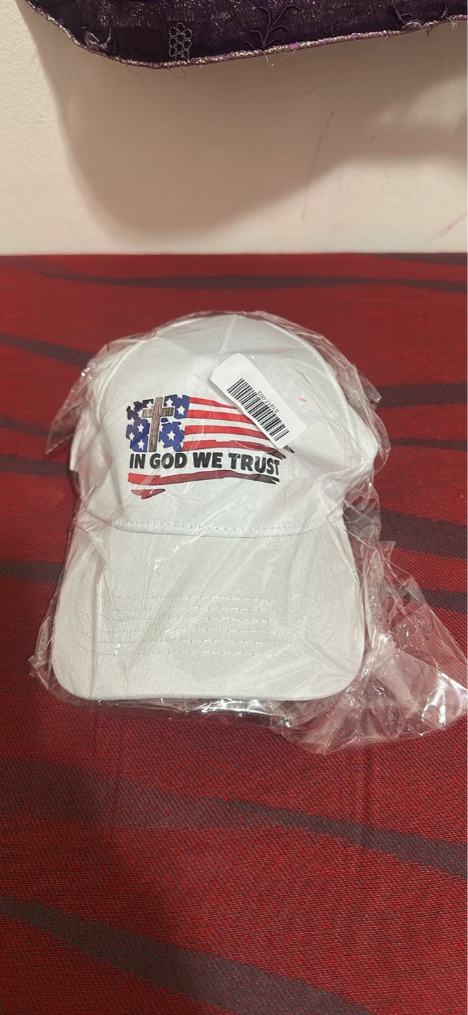 White "In God We Trust" Baseball Cap