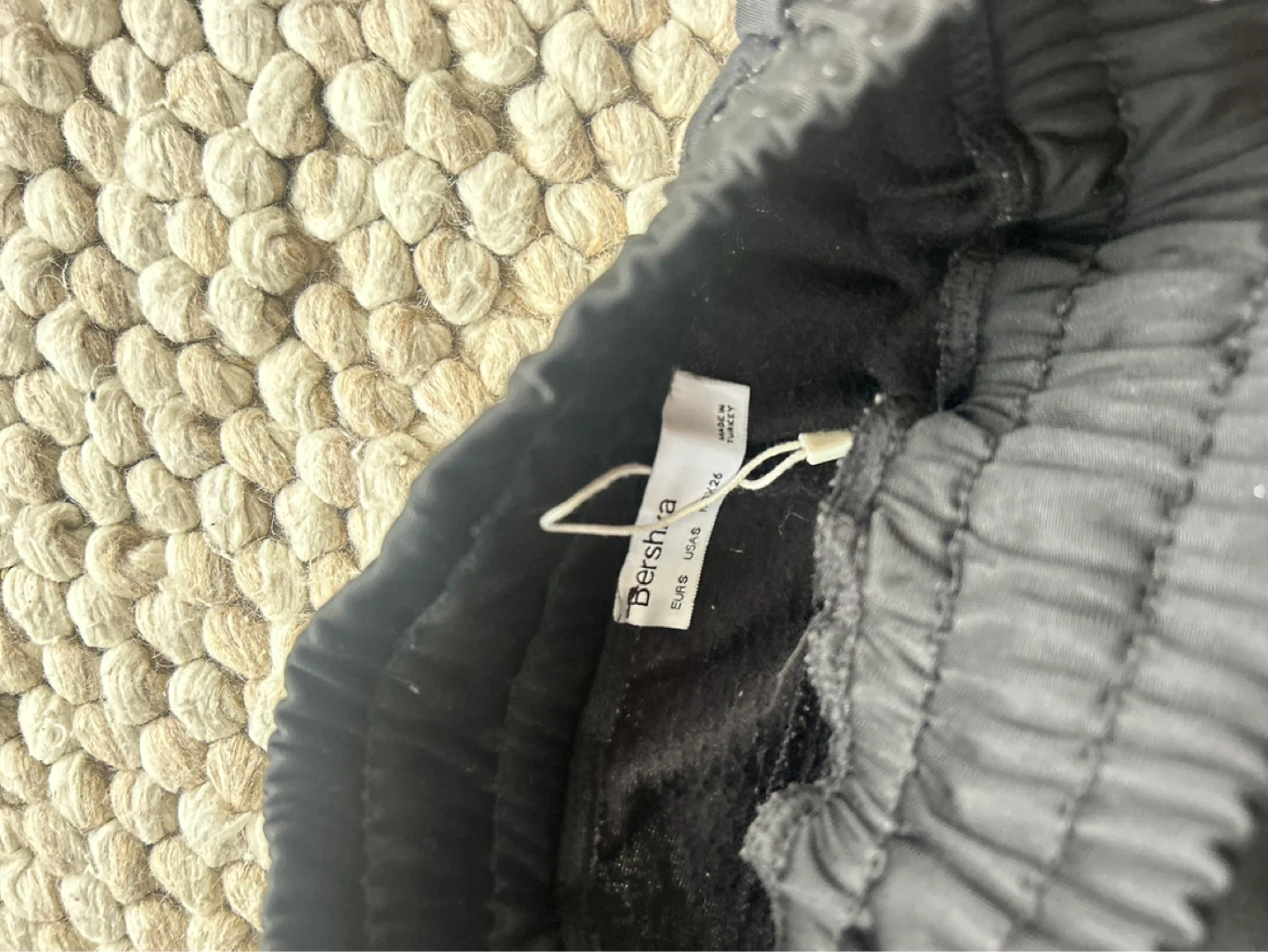 Bershka Black  and green Track Pants with White Stripe - photo 3
