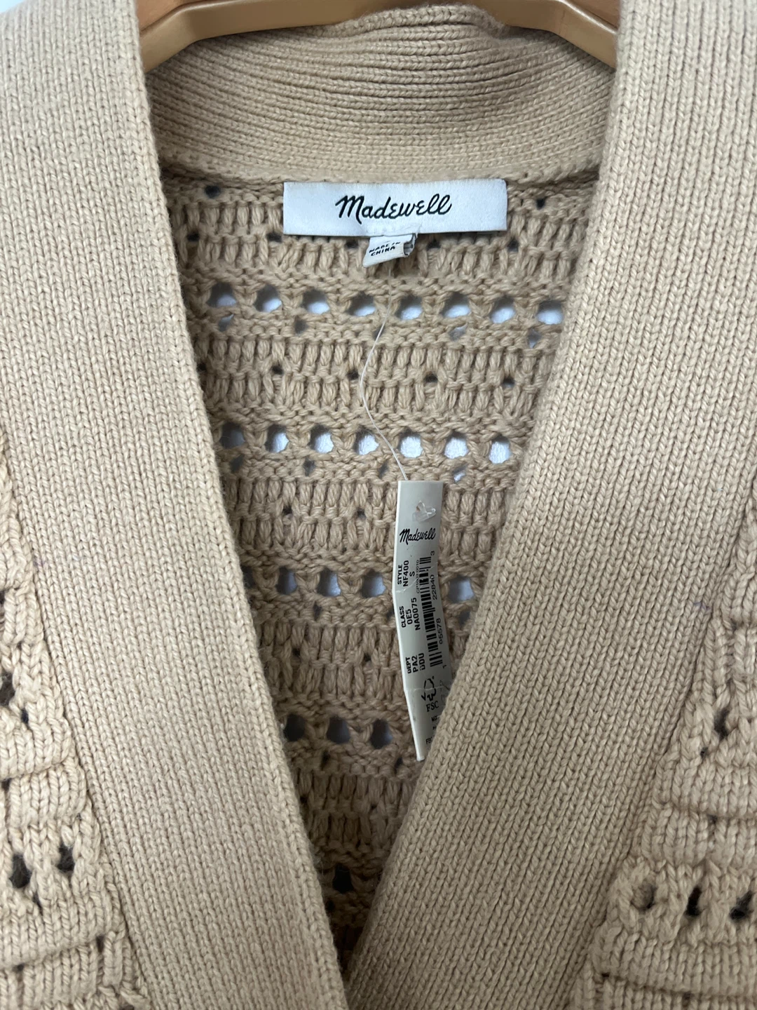 NWT Madewell Tan Knit Cardigan - photo 2