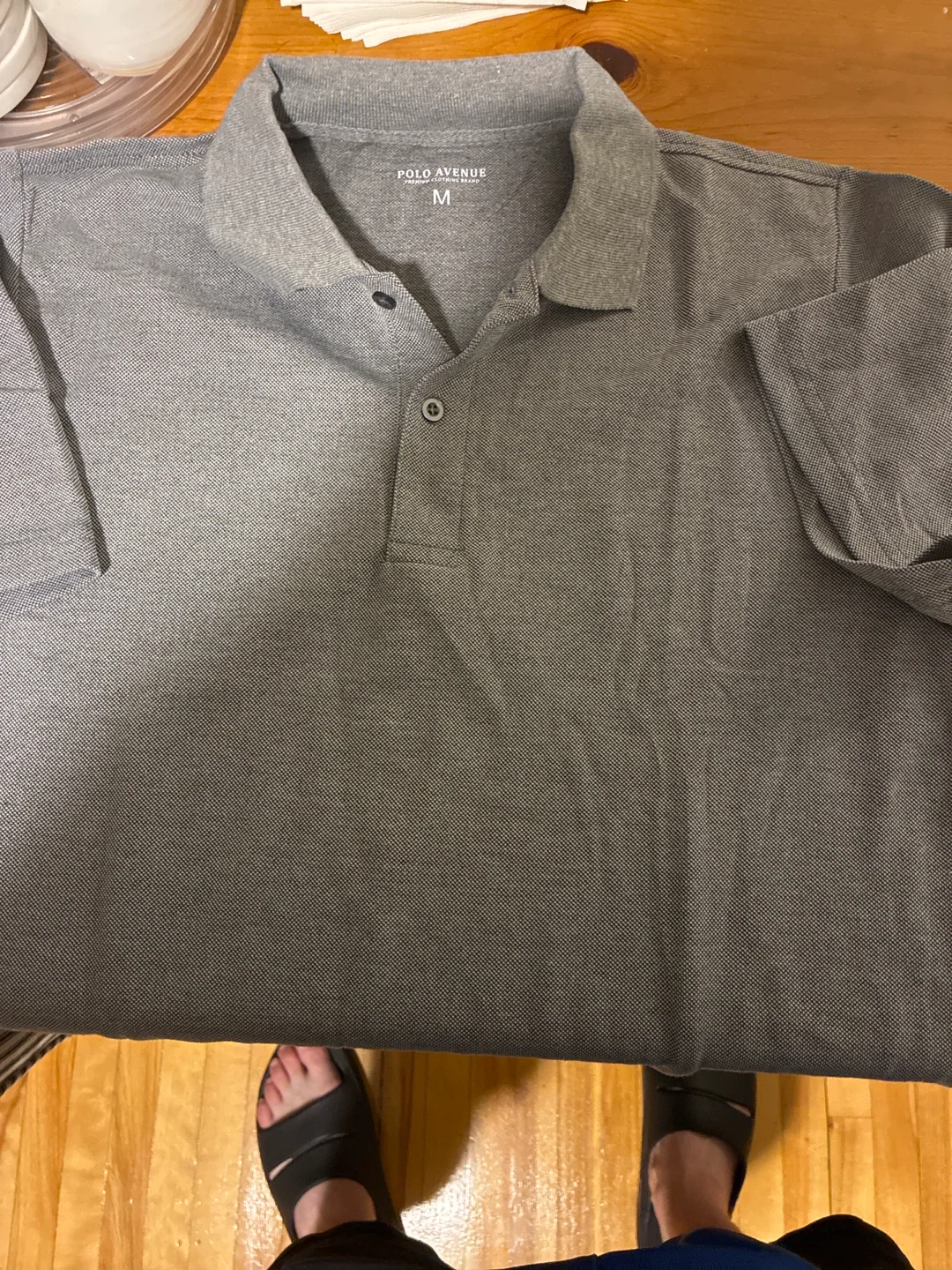 Polo Avenue Men's Gray Polo Shirt - Size M
