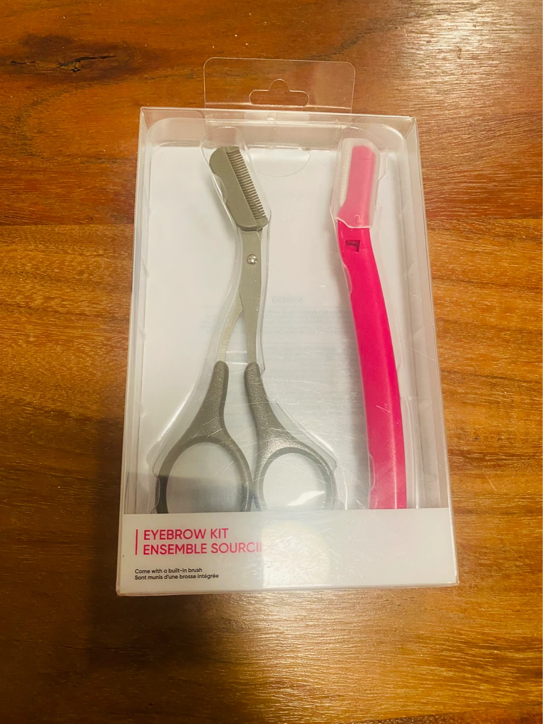 New (Unused ) MINISO Eyebrow Kit with Scissors and Comb