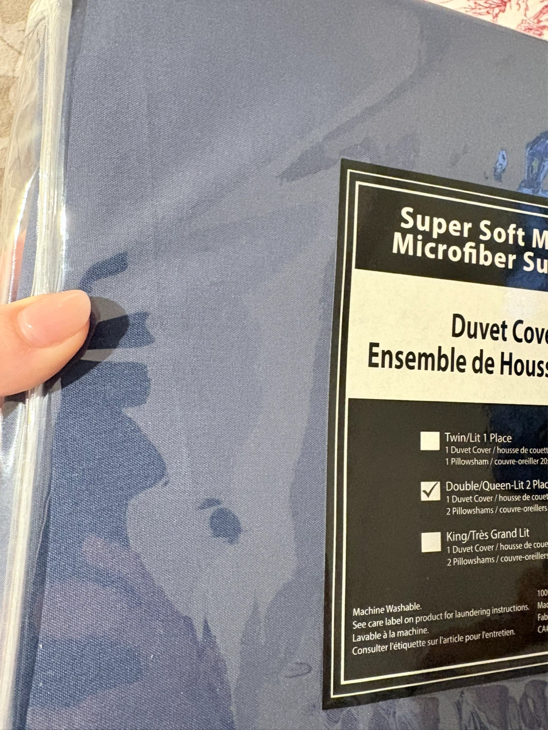 Super Soft Microfiber Duvet Cover Set - Blue - photo 2