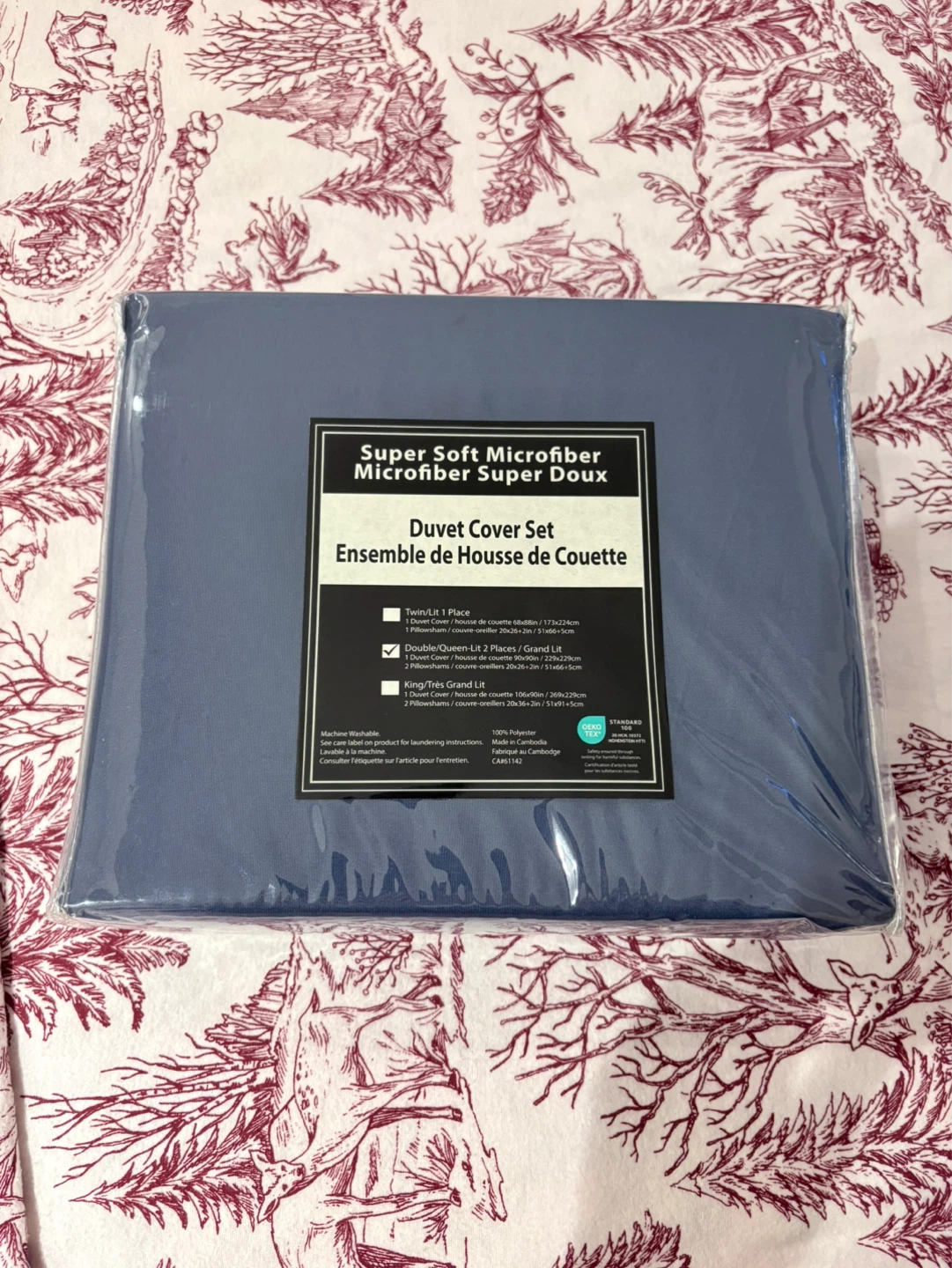 Super Soft Microfiber Duvet Cover Set - Blue