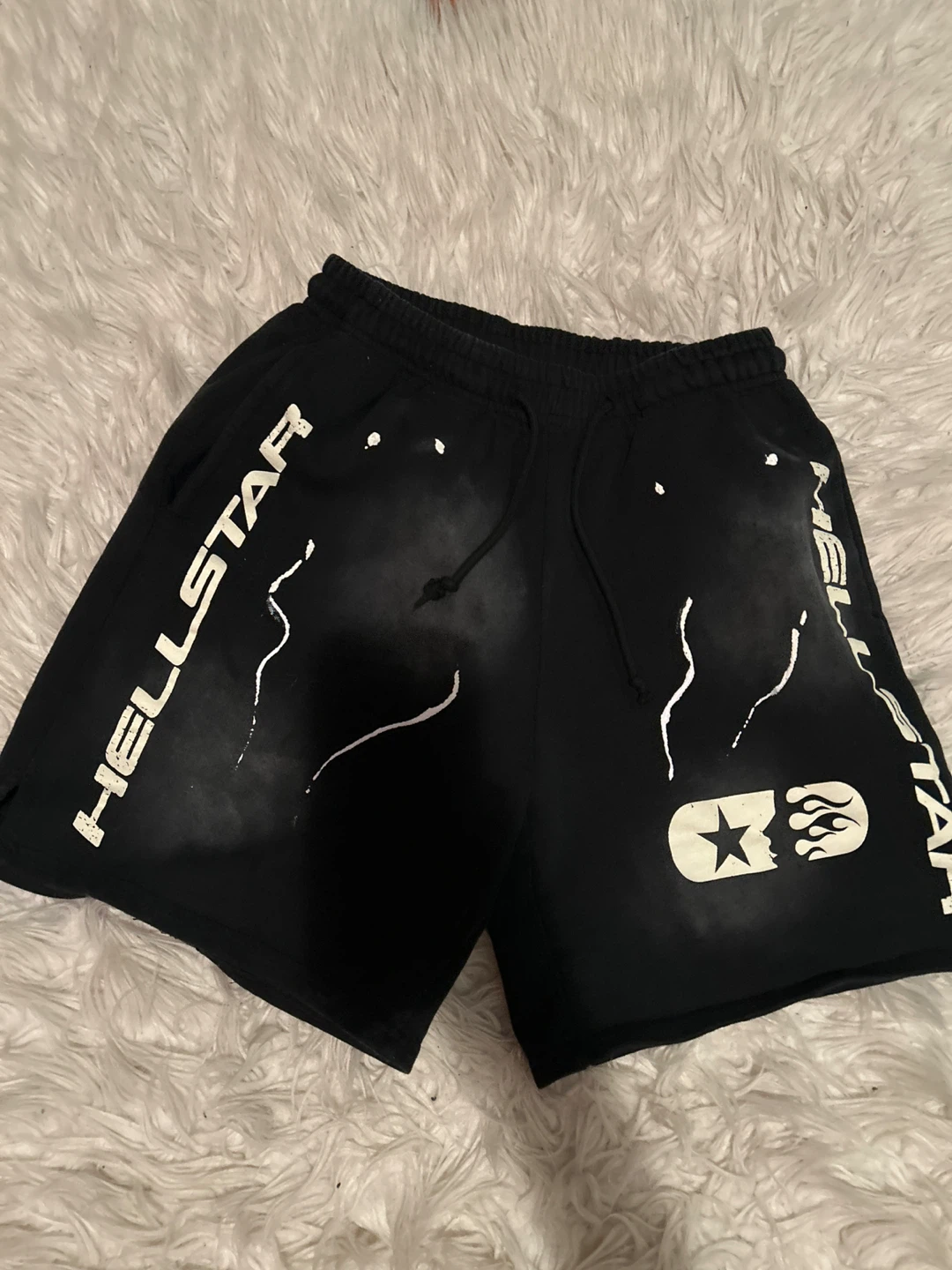 Hellstar Black Shorts with Rhinestones - photo 2