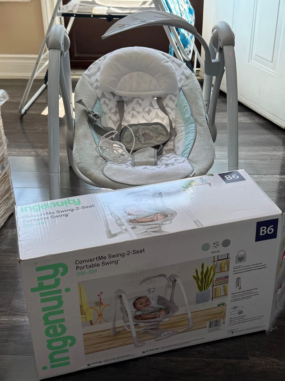 Ingenuity ConvertMe Swing-2-Seat Baby Swing w/ Original Box