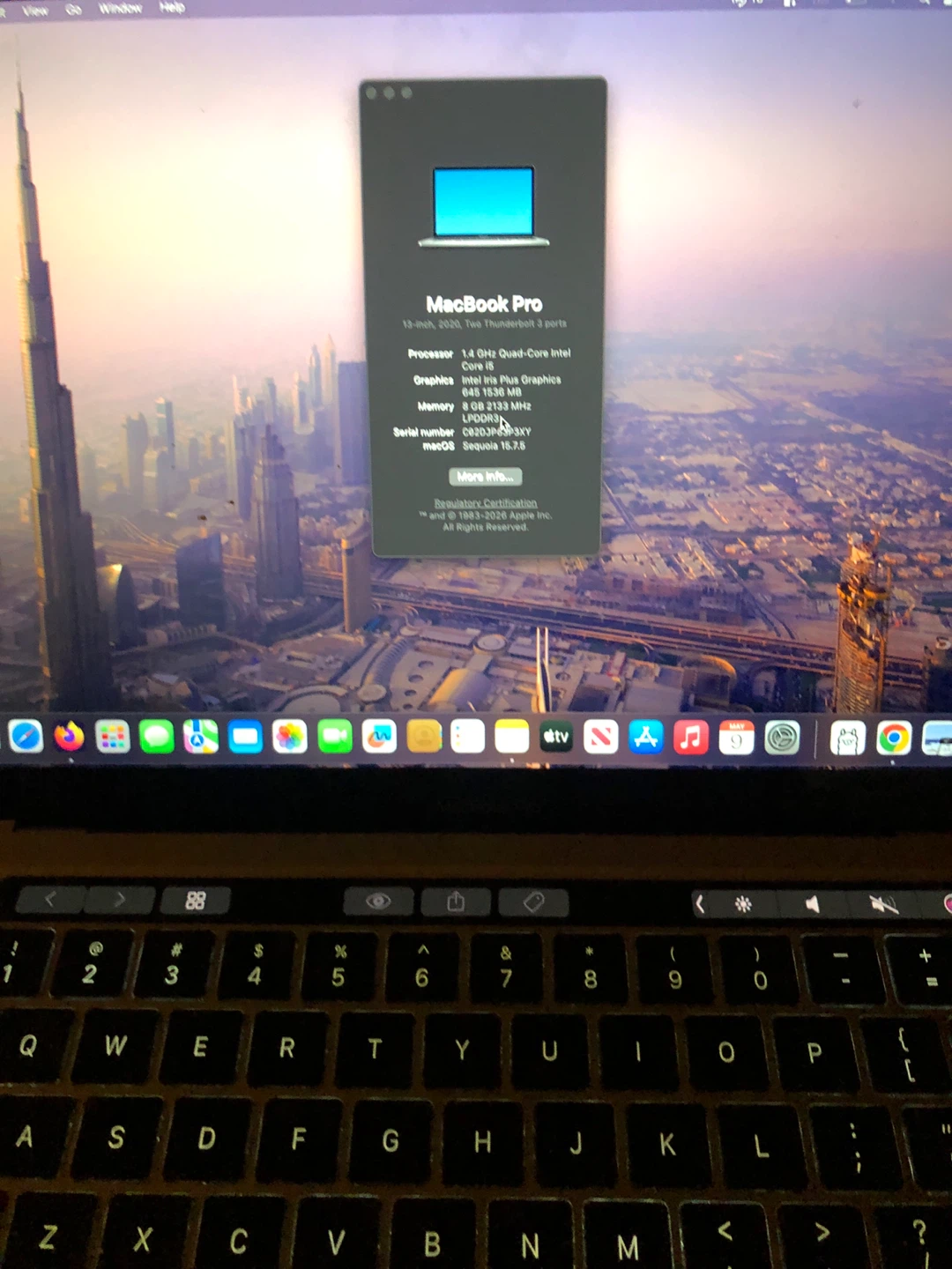 Unlocked Apple MacBook Pro 13-inch (2020)  i5, 8GB RAM