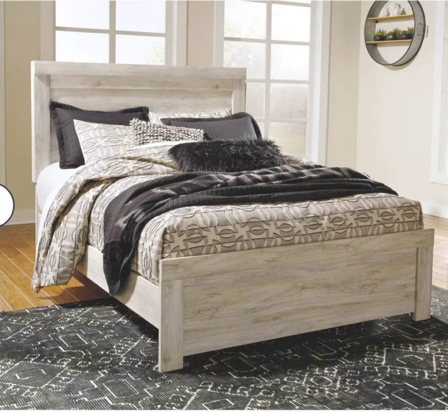 Queen Bed Frame with Headboard and mattress - photo 2