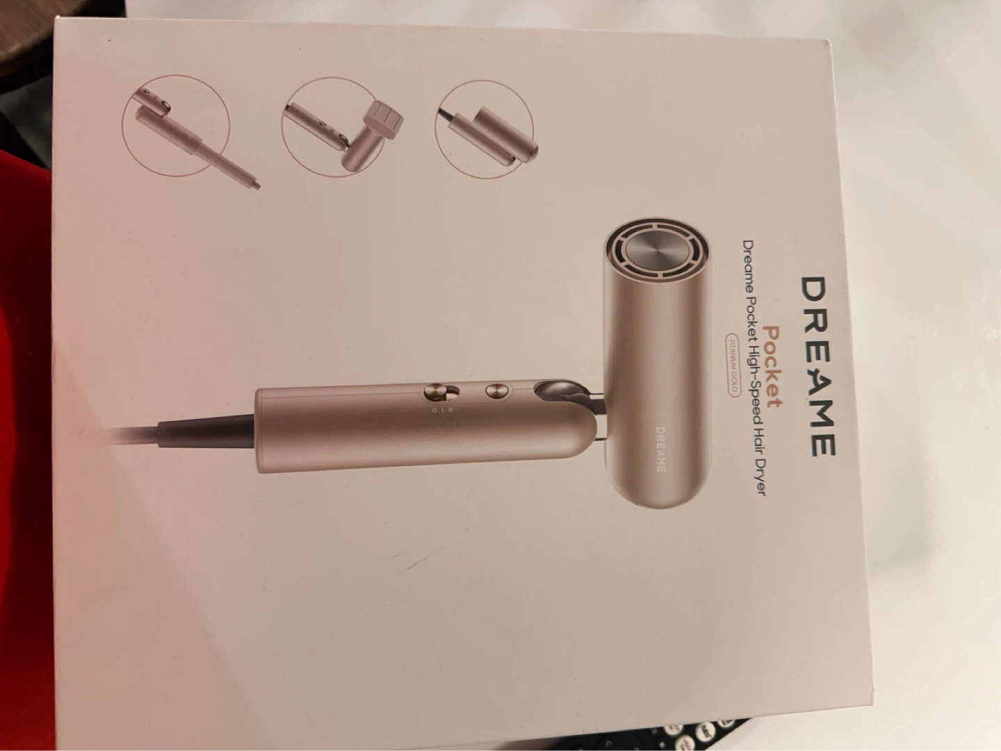 DREAMIE Pocket High-Speed Hair Dryer - Gold