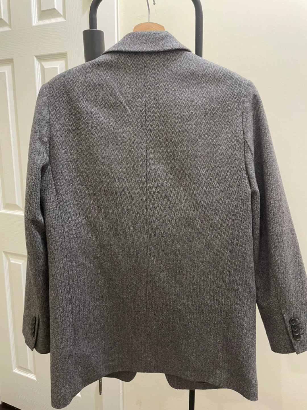 Everlane Grey Herringbone Blazer - photo 2
