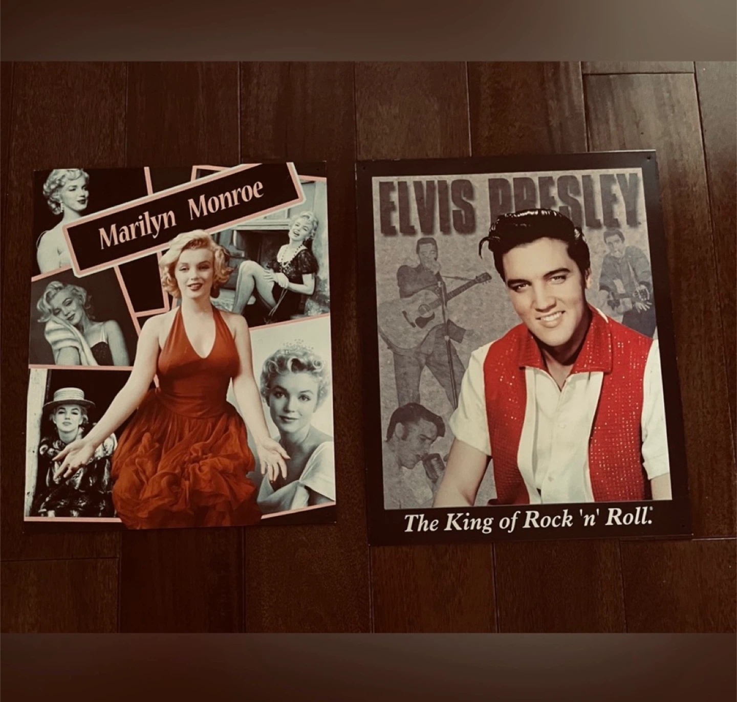 Elvis Presley & Marilyn Monroe Wall metal Art