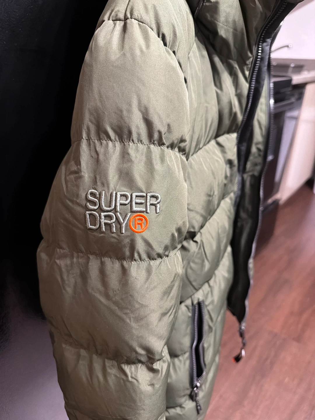 Superdry Puffer Jacket - Khaki Green - photo 2