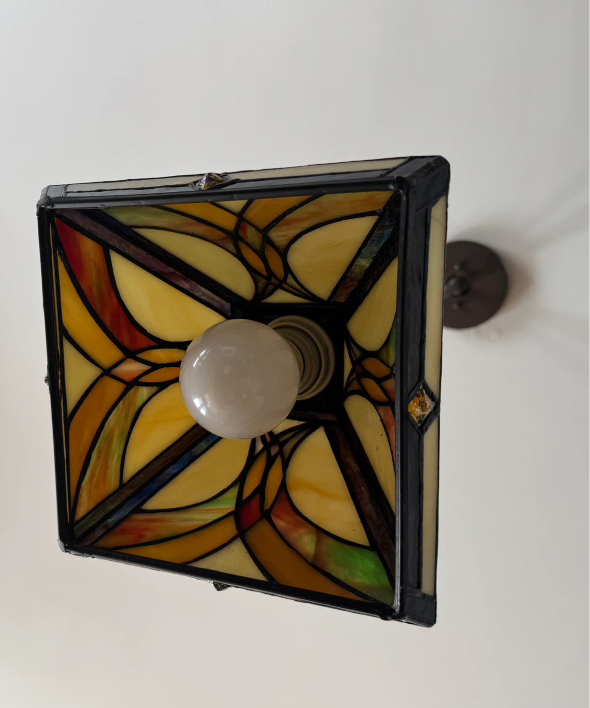Stained Glass Pendant Light Fixture - photo 4