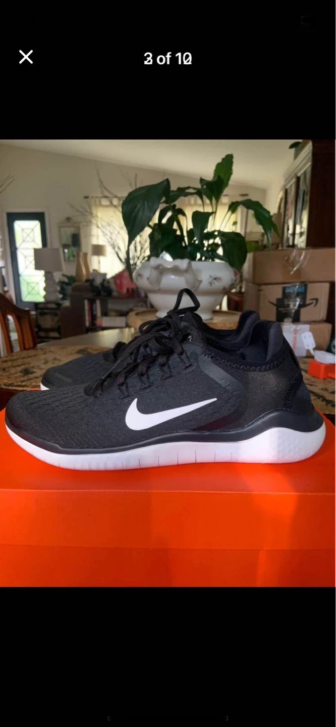 Nike Free RN 2018 Running Shoes - Black White - photo 2