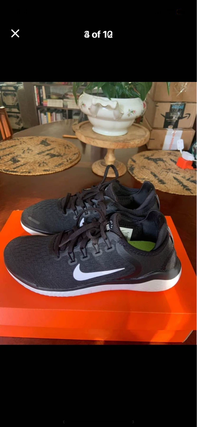 Nike Free RN 2018 Running Shoes - Black White - photo 3