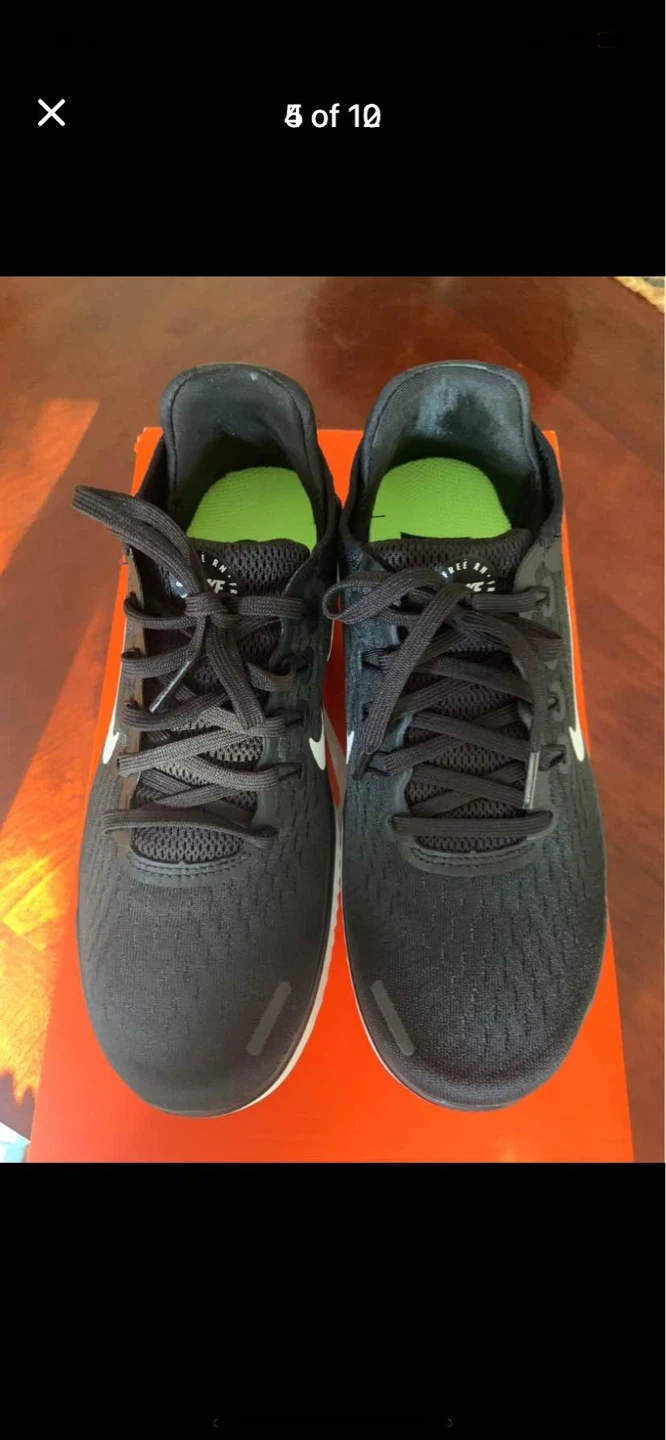 Nike Free RN 2018 Running Shoes - Black White - photo 4