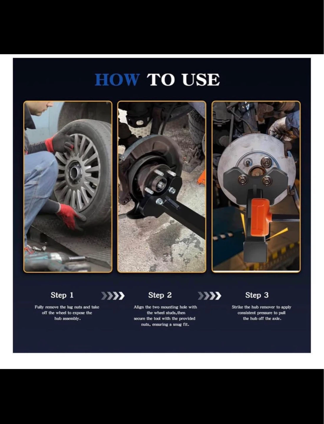 Universal Wheel Hub Removal Tool Kit - photo 2