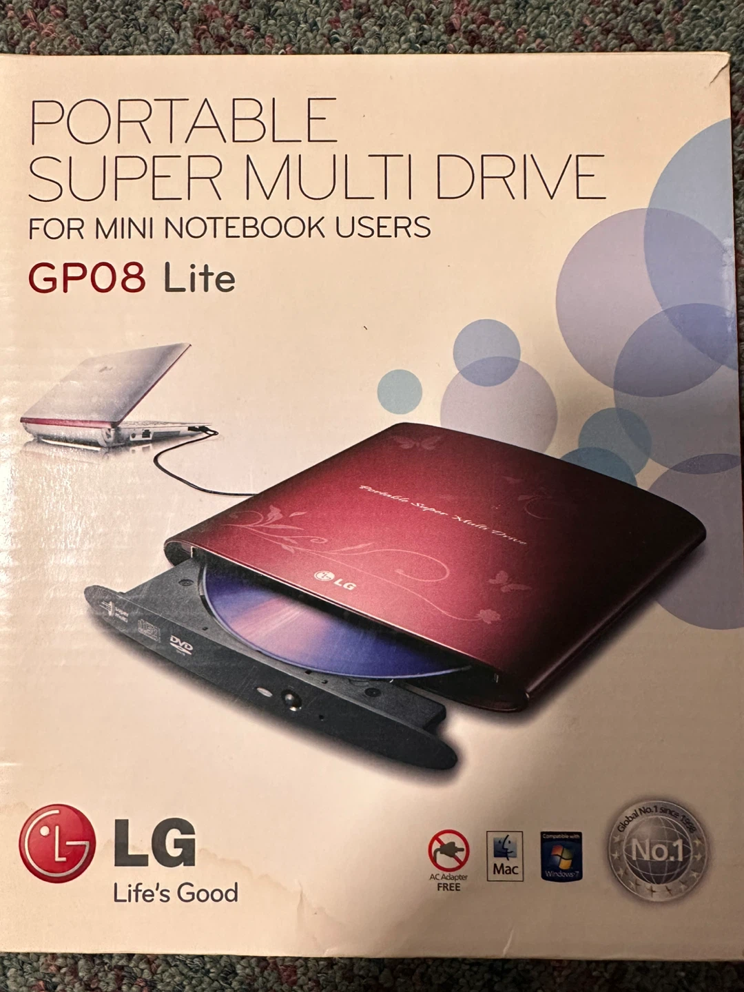 LG GP08 Lite Portable Super Multi Drive