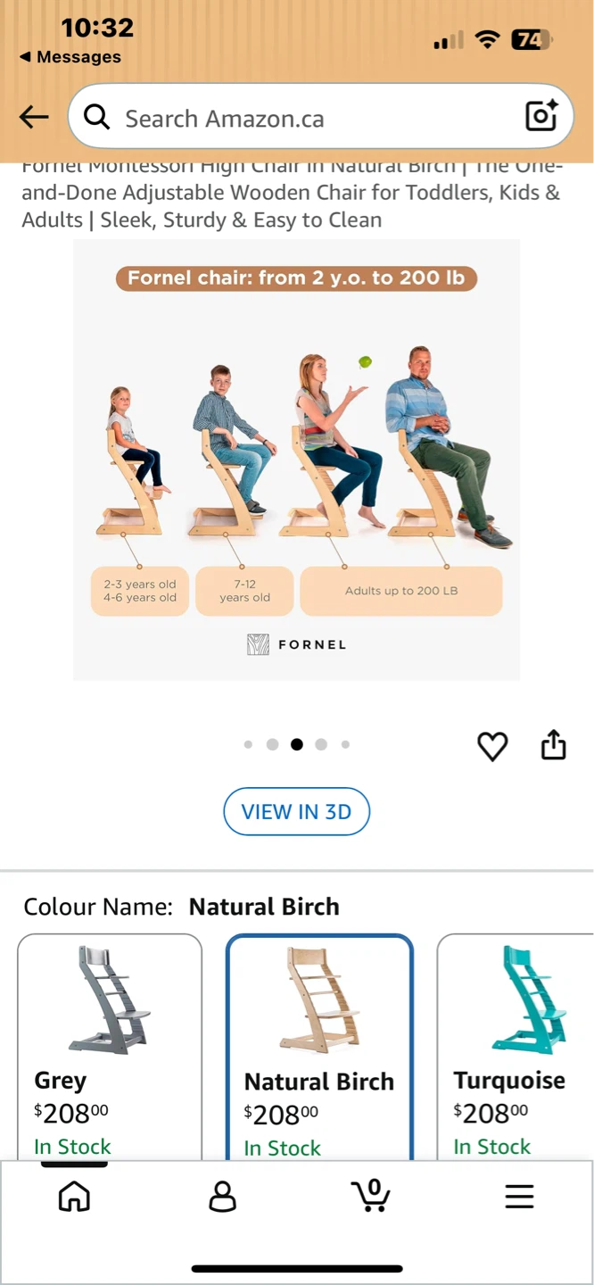 FORNEL Natural Birch Montessori High Chair - photo 5