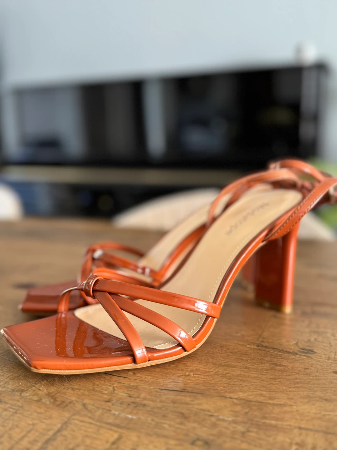 Patent Strappy Heels and Shoulder Bag - photo 2