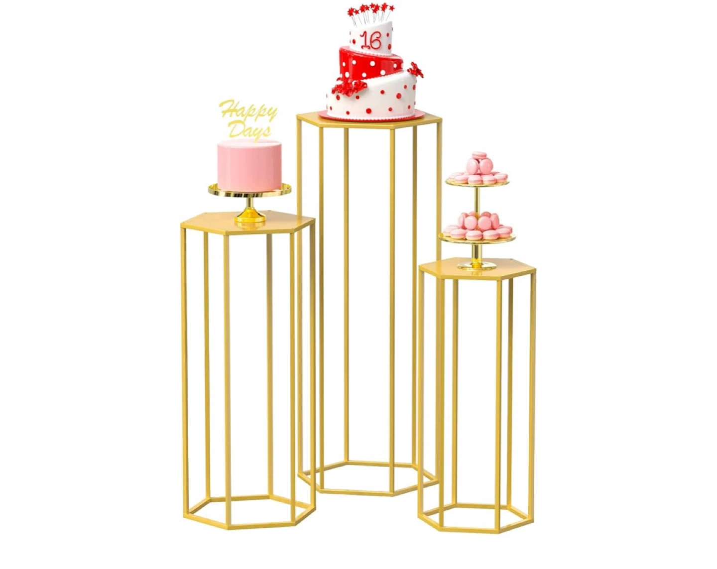 Set of 3 party  Stands