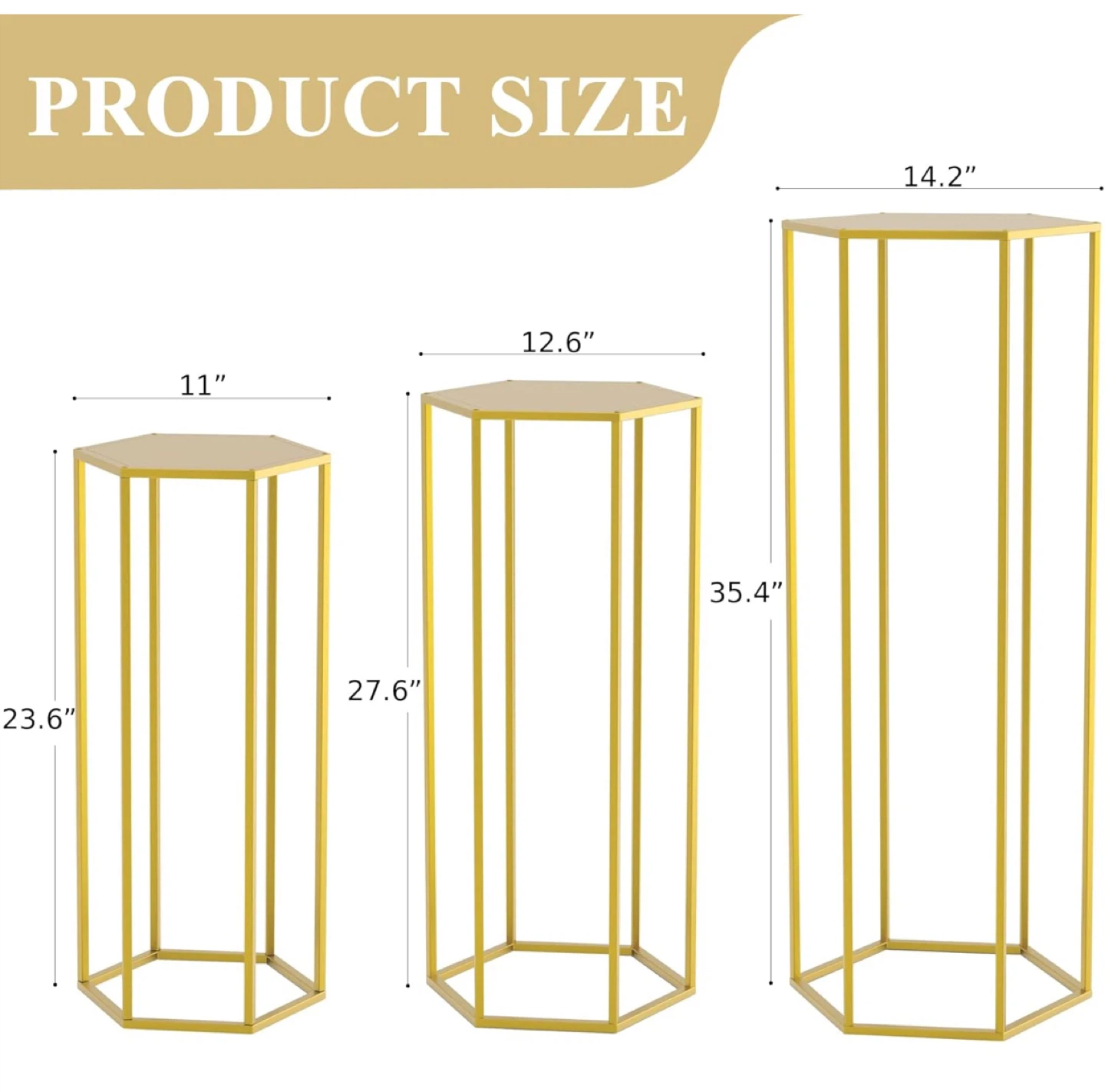 Set of 3 party  Stands - photo 2